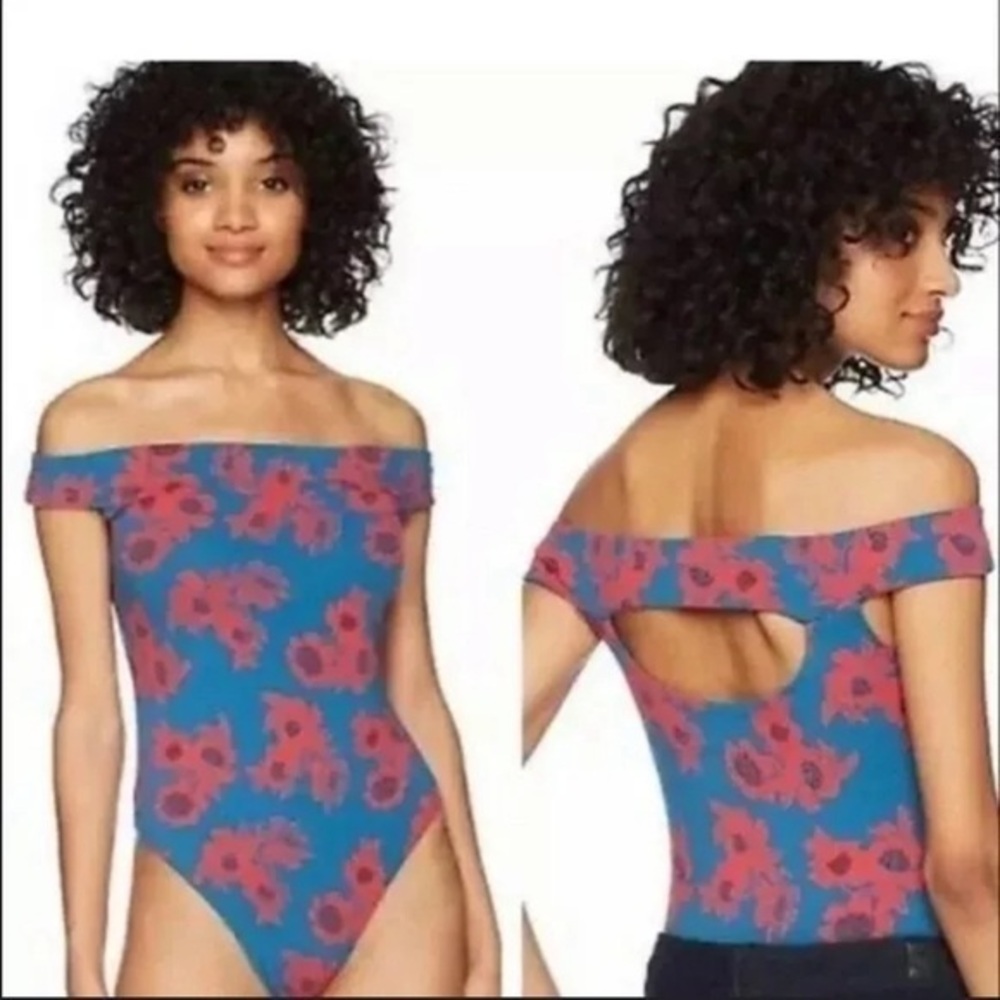 Free People So Much Off Shoulder Bodysuit Size M